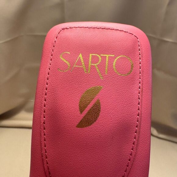 Franco sarto Barbiecore Pink square toe Slide Sandals quilted leather girly - Picture 10 of 10